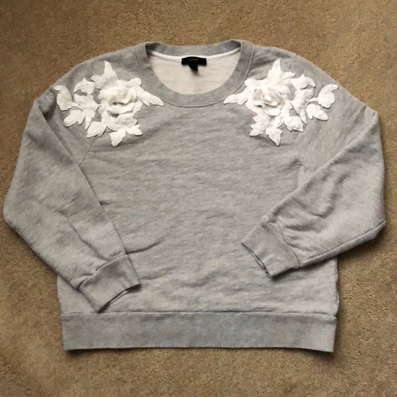 j crew grey sweatshirt